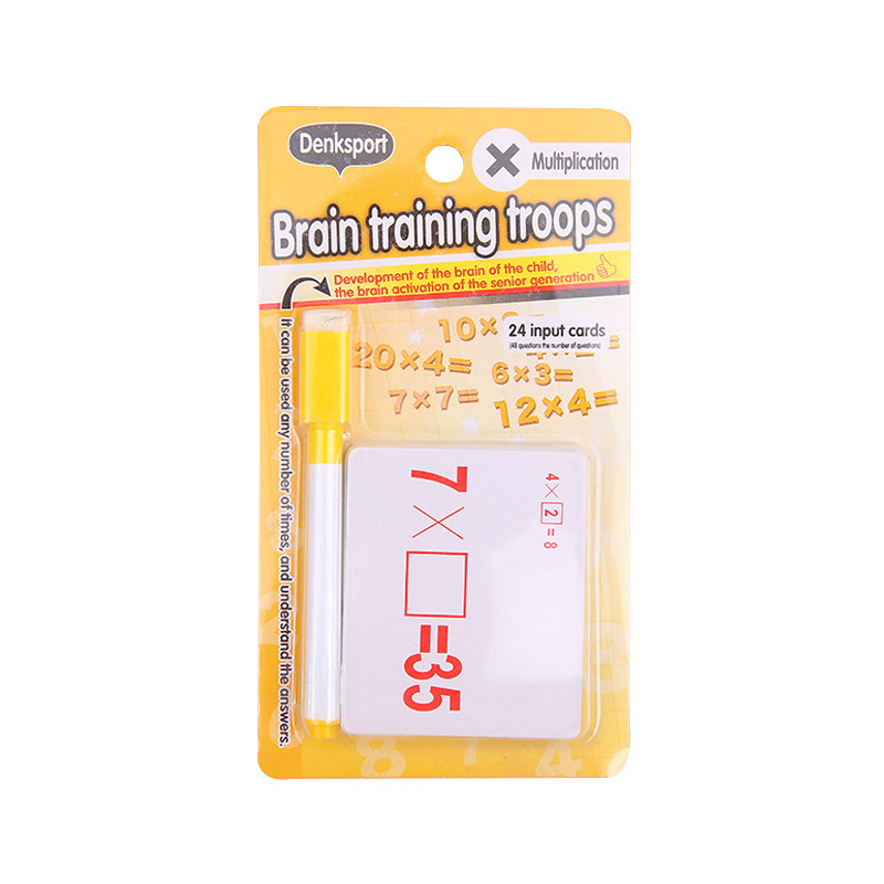 Children's Educational Teaching Cards Custom Math Dry Erase Flash Cards