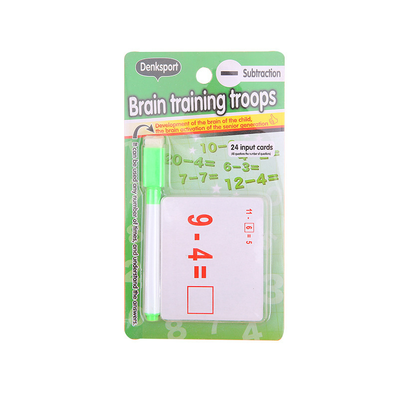 Children's Educational Teaching Cards Custom Math Dry Erase Flash Cards