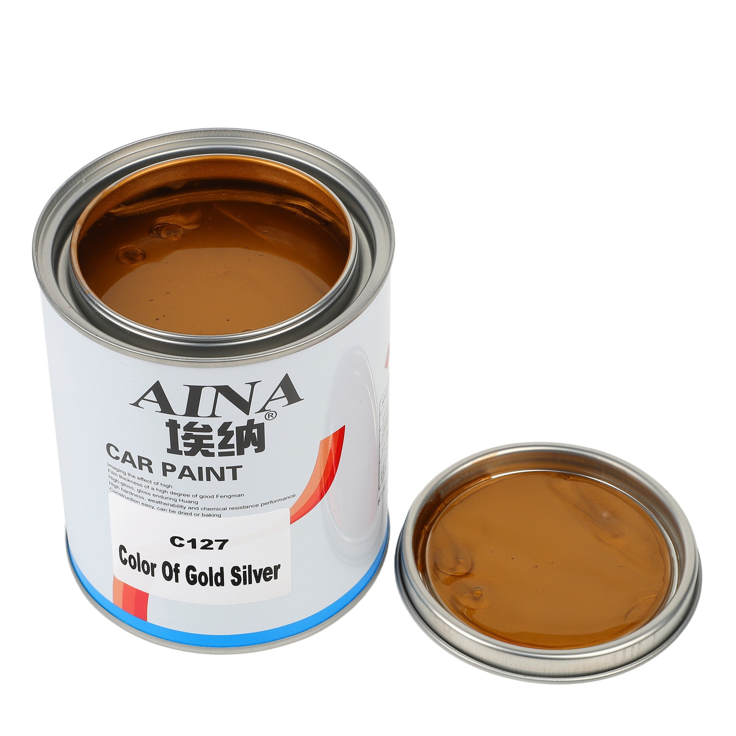 C127 Auto Repair Paint Wholesale High Quality Plastic Coating 1K Color of Gold Silver Solvent Based Paint Acrylic Spray Paint