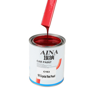 1K Crystal Red Pearl Paint High Quality Advanced  Refinishing Car Paint Acrylic Spray Paint Series Base Coat With Mixing System