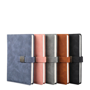 Factory Manufacture logo journal book printing premium PU leather cover journal notebook printing