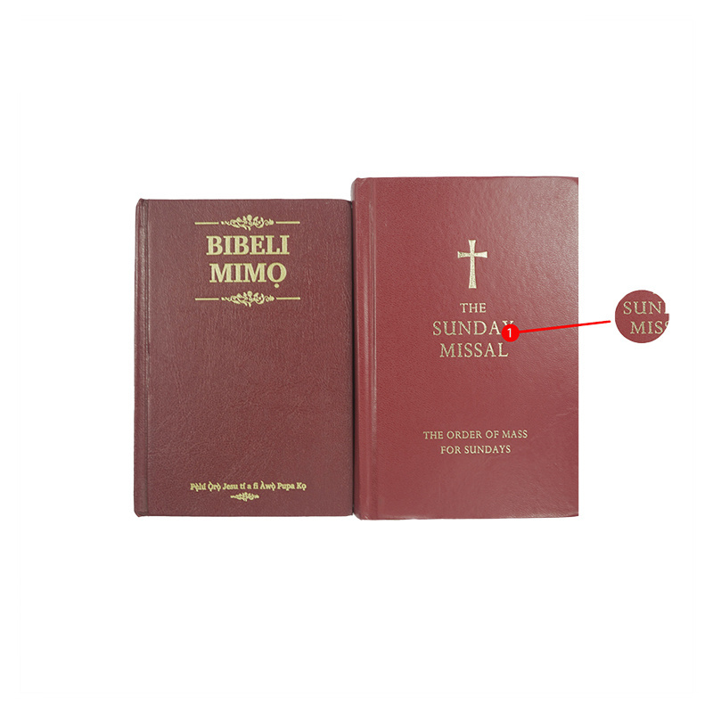 Hot stamping PU leather cover pocket bibles king james Thread Stitching Bible