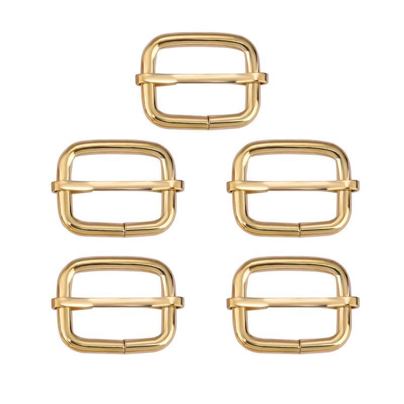 Adjuster Slide Buckle Bags Hardware Accessories Square Rectangle Tri-glide Adjust Roller Pin Buckle for Garment