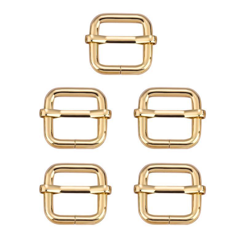 Adjuster Slide Buckle Bags Hardware Accessories Square Rectangle Tri-glide Adjust Roller Pin Buckle for Garment