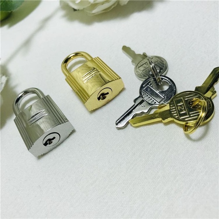 2023 Customizable Lock bag accessories light gold purse push lock metal bag buckle handbag decorative lock