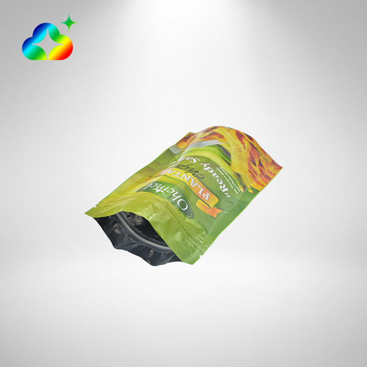 Custom Logo Printed Resealable Zip Lock Aluminum Foil Mylar Stand Up Pouches Bags For Food Snack Packaging