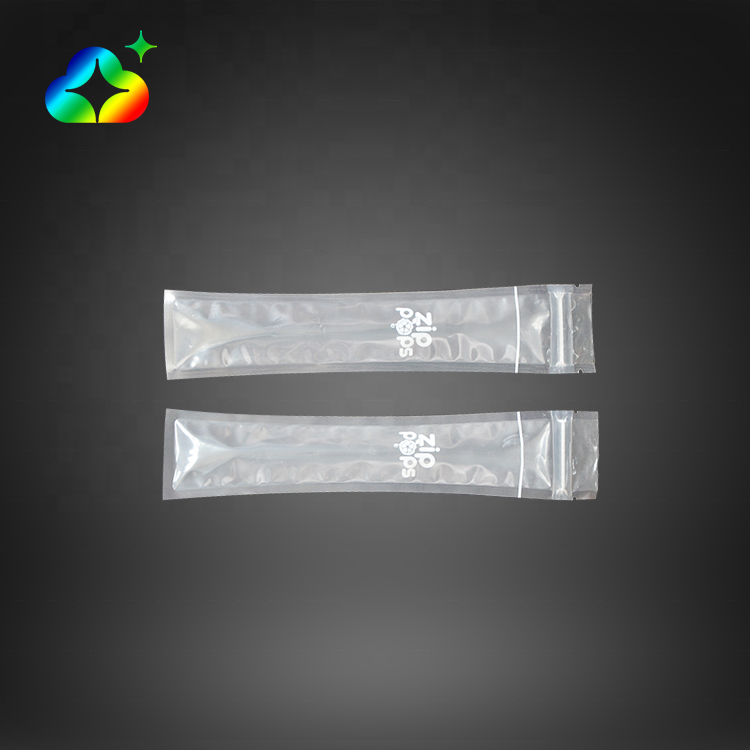 Custom BPA Free Disposable Transparent Jelly Ice Cream Mold Tube Popsicle Plastic Packaging Bags