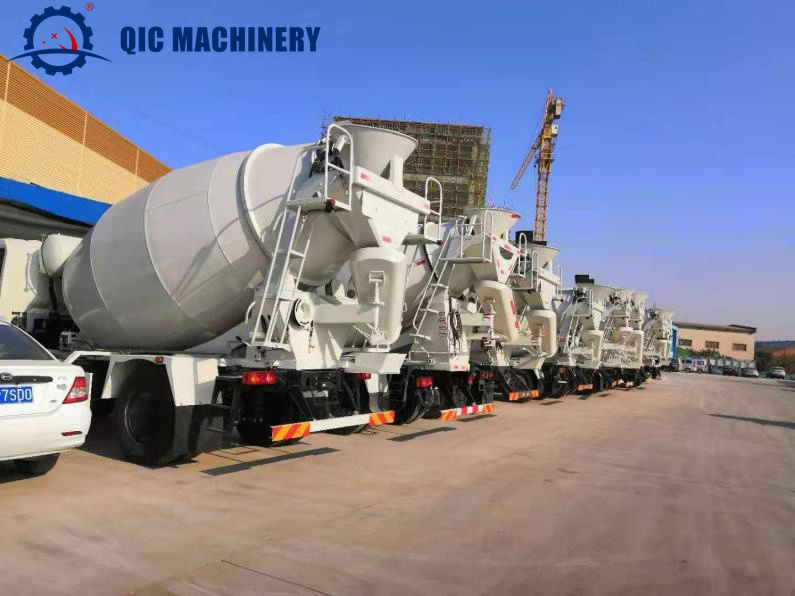 QIC Factory Customization 3 Cubic Yards Concrete Transit Mixers Movable Mini Concrete Mixer Drums