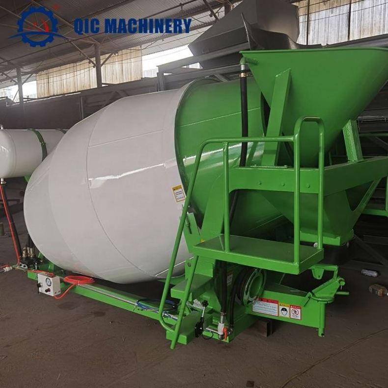 QIC Factory Customization 3 Cubic Yards Concrete Transit Mixers Movable Mini Concrete Mixer Drums