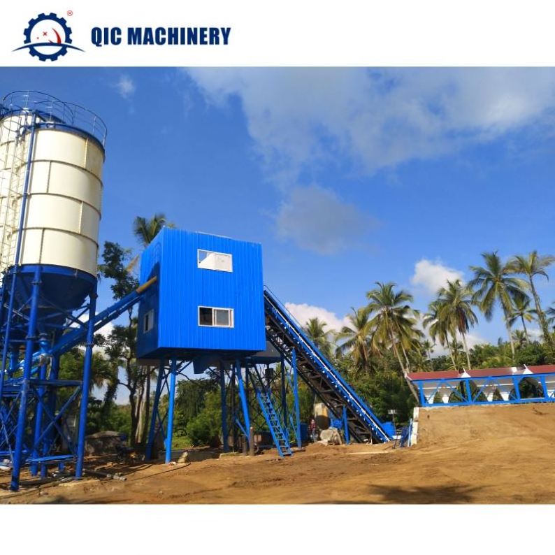 QIC 60m3/h concrete batching plant automatic ready mix batching plant Aggregate Batching Station