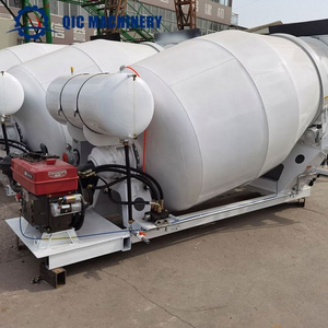 QIC Factory Customization 3 Cubic Yards Concrete Transit Mixers Movable Mini Concrete Mixer Drums