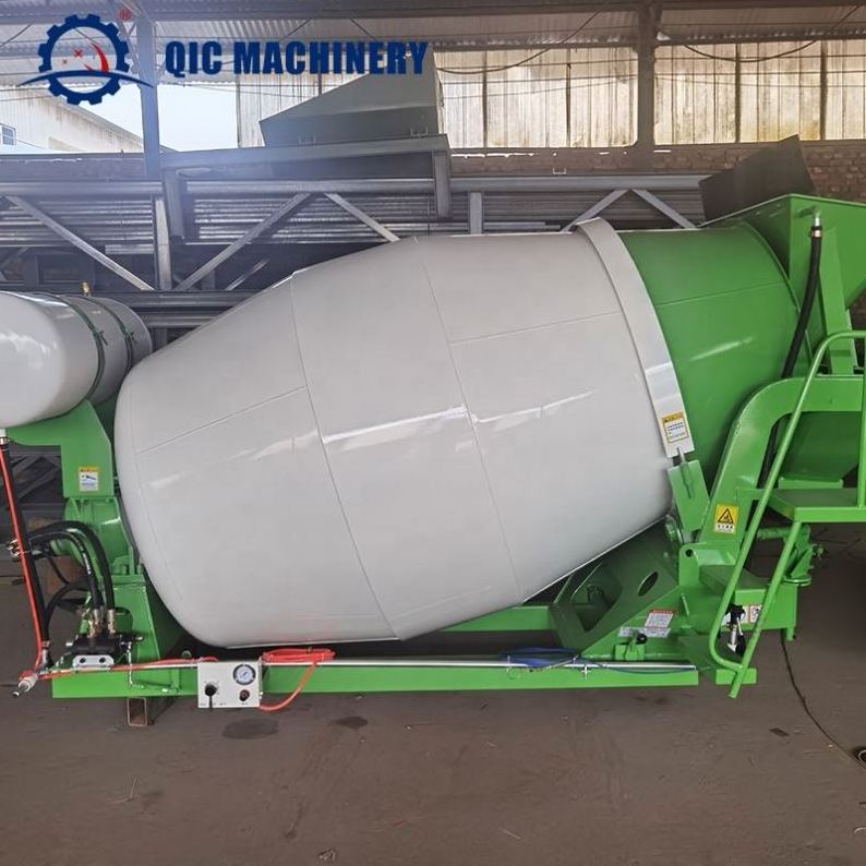 QIC Factory Customization 3 Cubic Yards Concrete Transit Mixers Movable Mini Concrete Mixer Drums