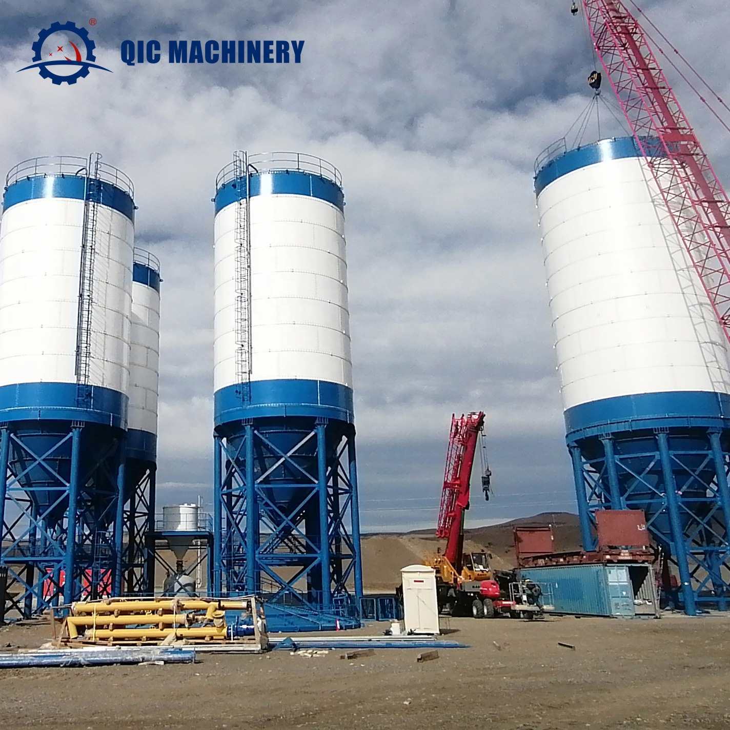 QIC Farm Used Storage Corn Rice Grain Steel Silo For Sale Maize Seed Wheat 1000T Storage Silo Price