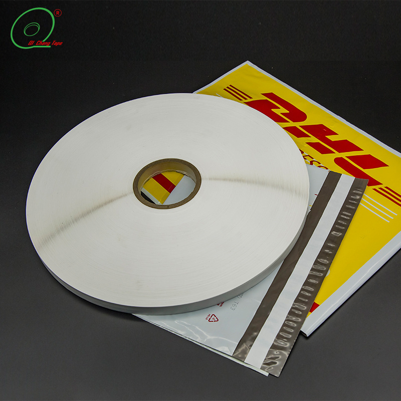 DHL express bags sealing tape permanent sticky hot melt glue with high quality PEPA film