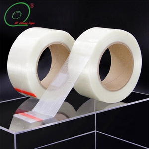 Hot Melt Glue Fiberglass Reinforced Banding Strapping Fiber Adhesive Fiberglass Filament Carton Tape