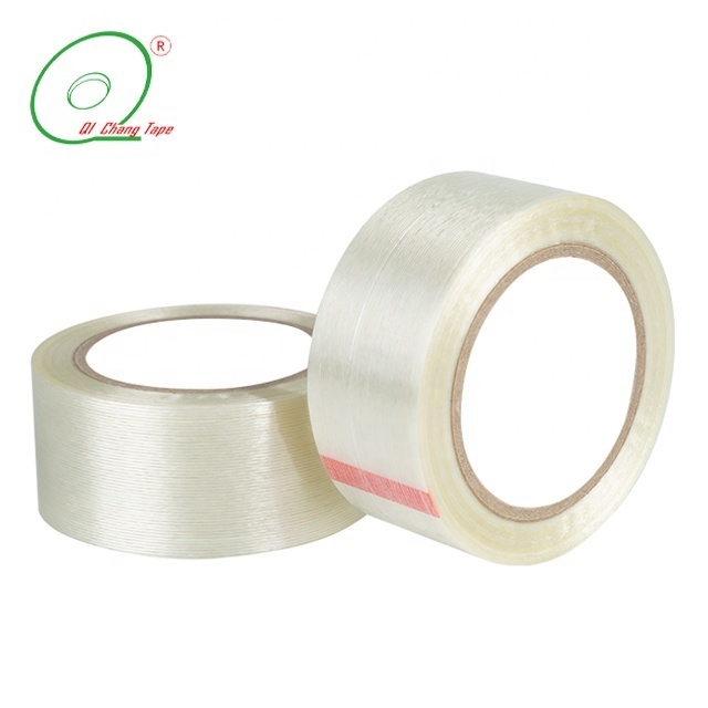 Hot Melt Glue Fiberglass Reinforced Banding Strapping Fiber Adhesive Fiberglass Filament Carton Tape