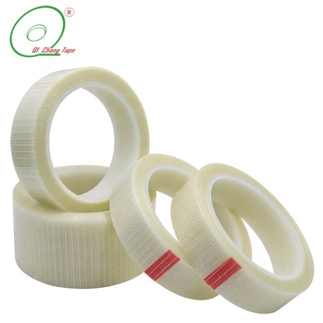 Hot Melt Glue Fiberglass Reinforced Banding Strapping Fiber Adhesive Fiberglass Filament Carton Tape