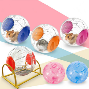 Plastic Rodent Mice Jogging Ball Hamster Gerbil Rat Exercise Portable Funny Solid Hamster Running Balls Pet Toys