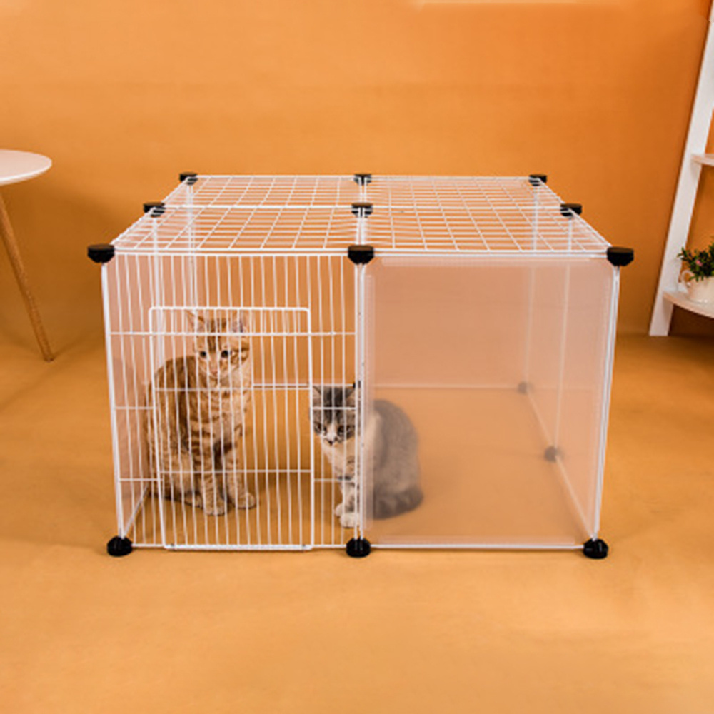 Small Dog Fences Pet Playpen DIY Freely Combined Animal Cat Crate Cave Multi Functional Sleeping Playing Kennel House For Cat