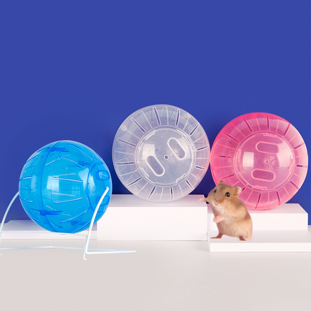 Plastic Rodent Mice Jogging Ball Hamster Gerbil Rat Exercise Portable Funny Solid Hamster Running Balls Pet Toys