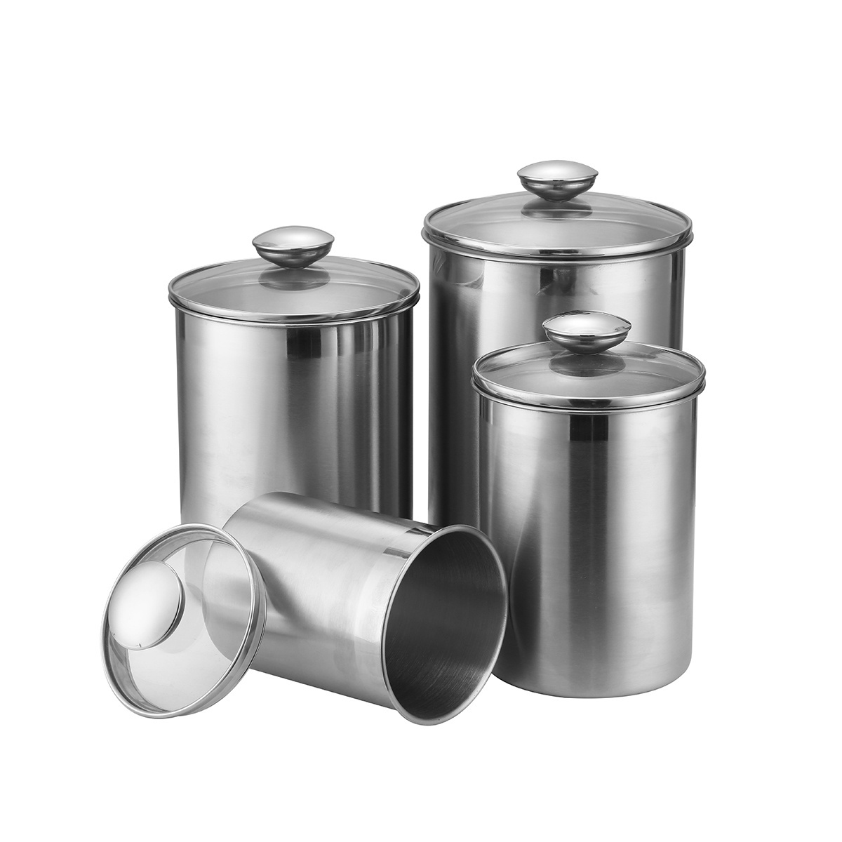 Stainless Steel Coffee Container Storage Canister Coffee Bean Jar