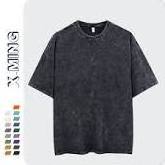 Men Vintage Wash Custom  Cotton T -Shirt  Blank Vintage Rock T-Shirt 100% Cotton And Canvas