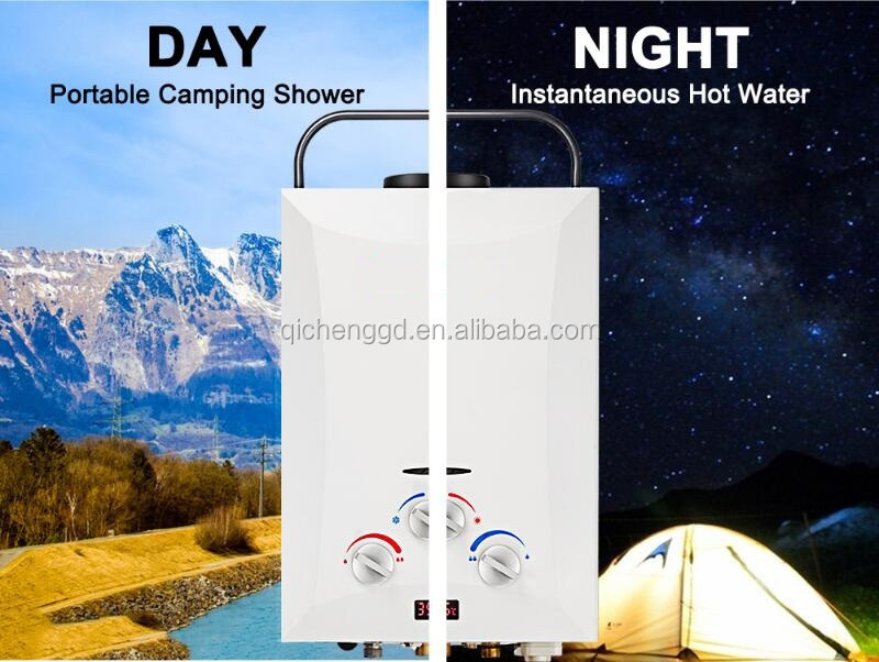 5L/6L portable camping outdoor tankless water heater