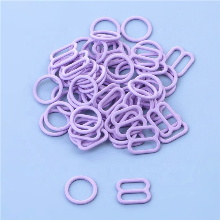 Bra Ring And Slider Iron Hooks Strap Nylon Coated Underwire Plastic Adjustable Shoulder Bra Buckles Underwear Accessories