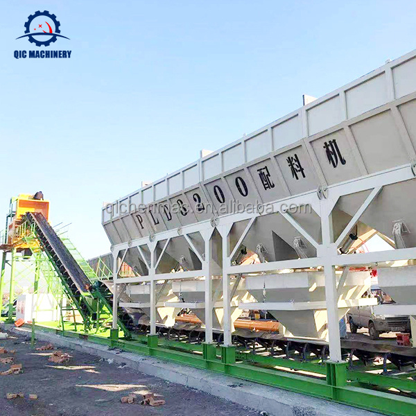 Foundation Free Type 25m3 Concrete Batching Plant HZSM25 Mini Concrete Mixing Plant Cement silo