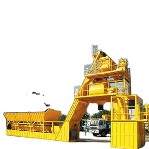 Foundation Free Type 25m3 Concrete Batching Plant HZSM25 Mini Concrete Mixing Plant Cement silo