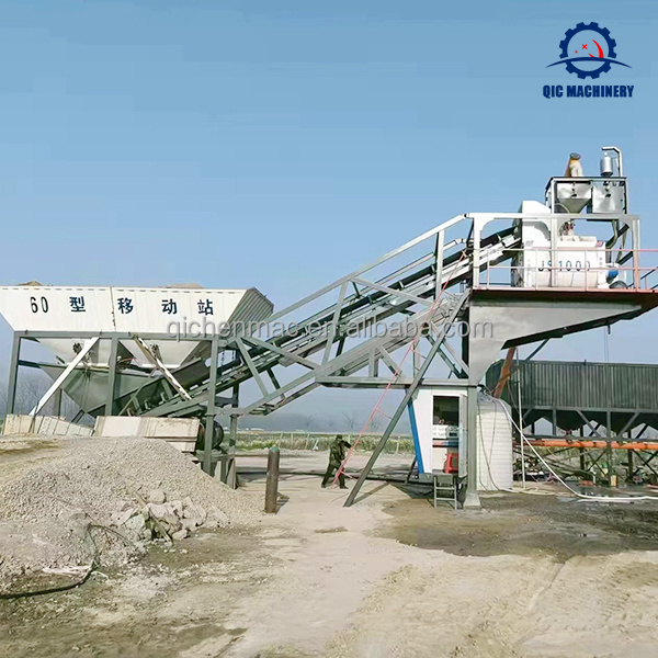 Hot Sale Mobile ghana concrete batching plant Automatic Cheap 25m3/h Concrete Mixing Plant Price Cost For Sale