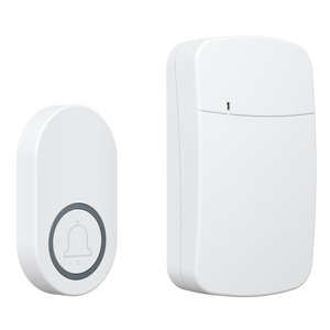 QX-101 White Battery  1 Push Button 1 Receiver  Wireless  38 Chime 90DB 200M IP44 Outdoor Waterproof Doorbell