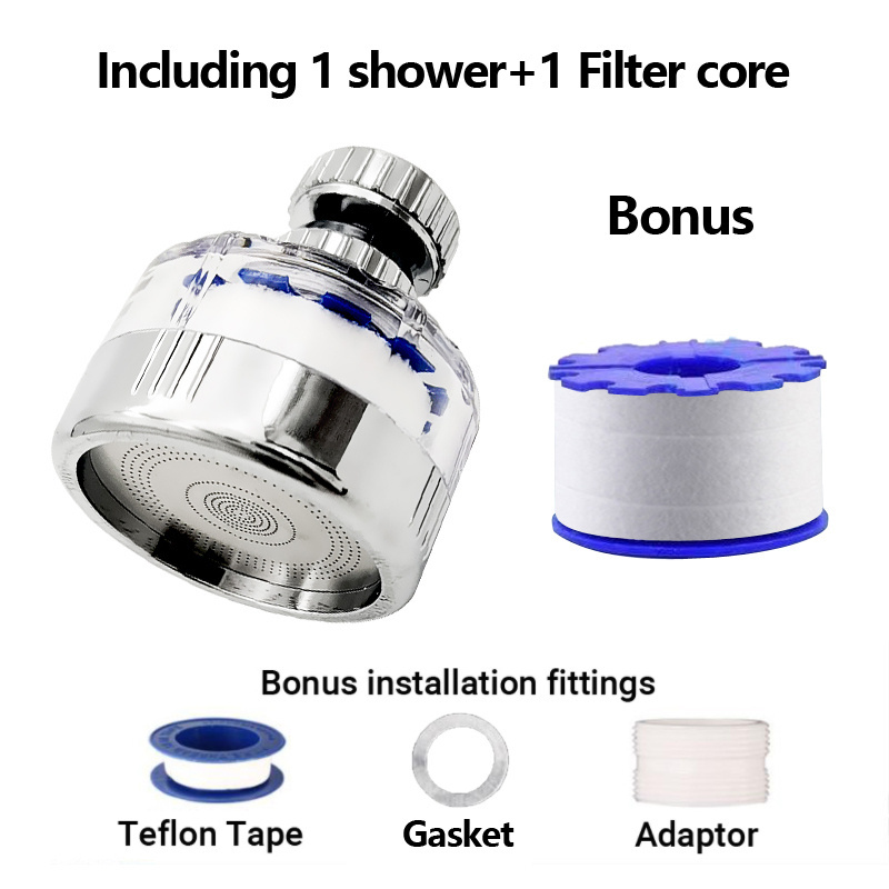 Kitchen faucet splash head filter anti splash nozzle universal  water saver splash filter faucet