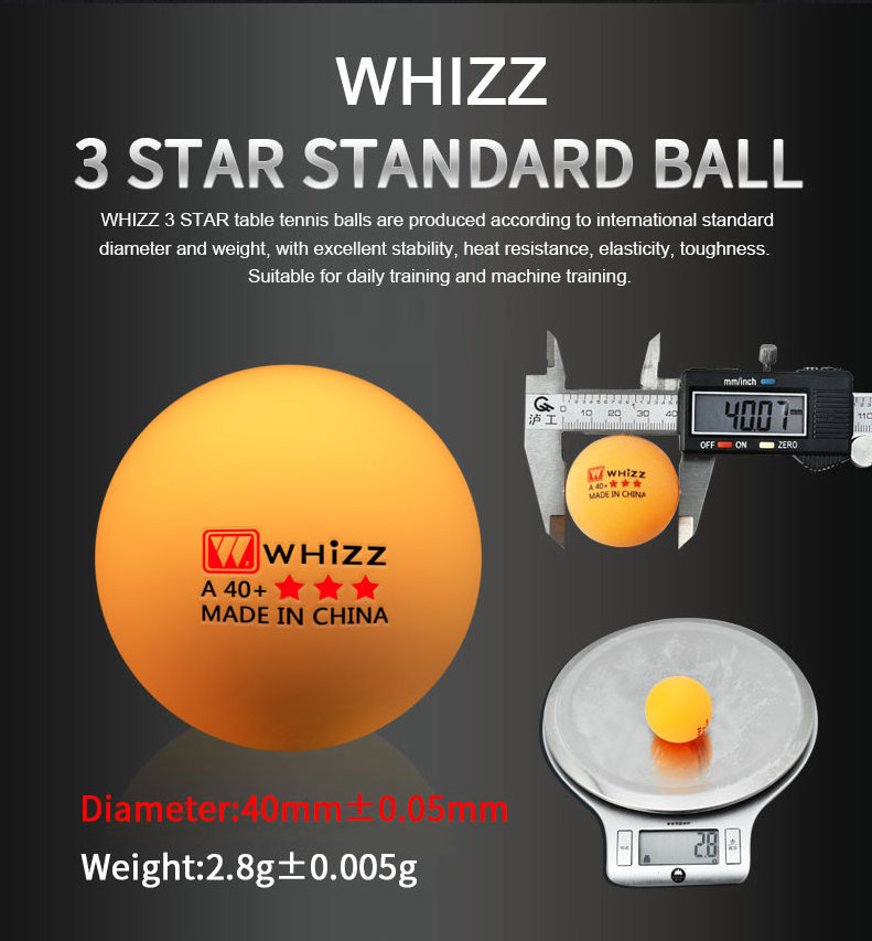 whizz pingpong balls 5 star table tennis ball custom printed pingpong ball