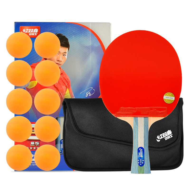 DHS/ Double Happiness 5 star 5002 horizontal grip 5006 straight grip double-sided reverse rubber table tennis racket