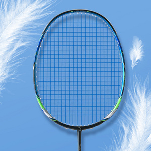 Promotional hot sale brand best tension original ultra light weight 100% full carbon fiber badminton racket