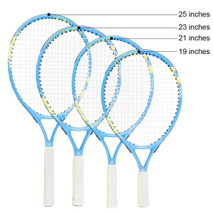 Good Quality 19 inch Aluminium alloy Blue Kids Tennis Toys Junior Tennis Racket