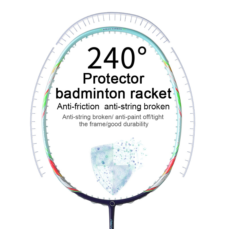 Promotional hot sale brand best tension original ultra light weight 100% full carbon fiber badminton racket