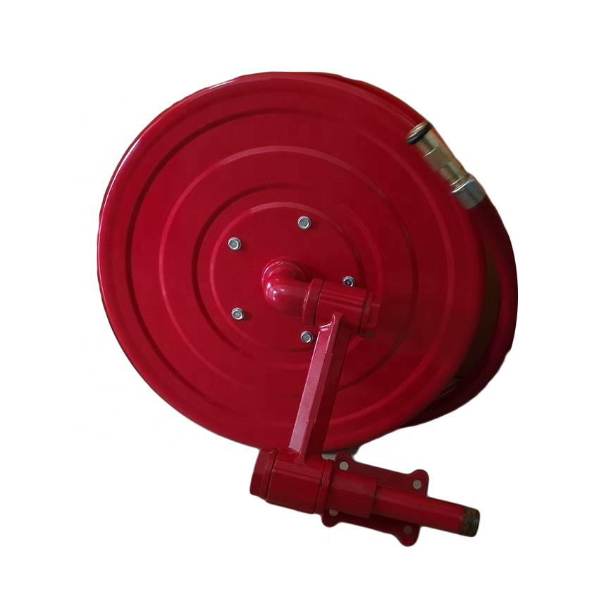 Factory Fire Hose Reel Accessories Red Fire Fight Hose Reel Automatic or Manual Swing