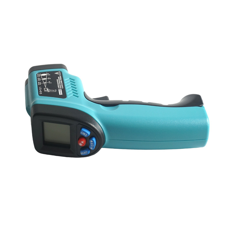 Industrial infrared thermometer with temperature range -58 to 1022 Fahrenheit  to high low temperature measurement alarm