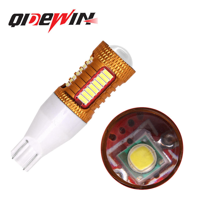 Car Interior Turn Signal Interior Lamps LED Reversing Light Auto BackupTail Brake Lamp White 12V T15 4014 32SMD