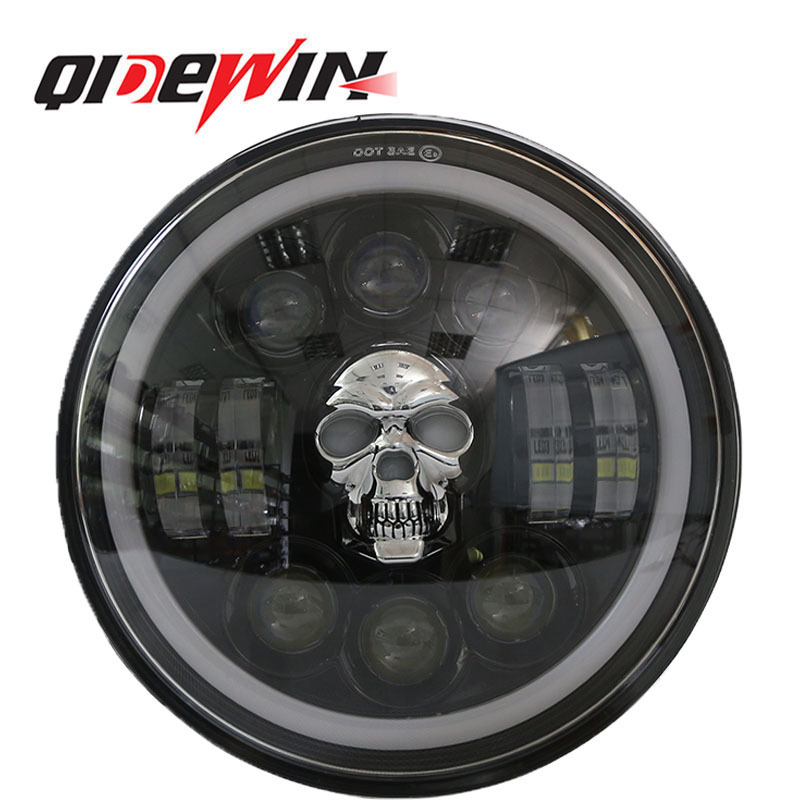 Qidewin 7inch 65W Auto LED Headlights For Jeeps Wrangler JK Headlamps Led Driving Light H4 H13 Headlight Fog Lights