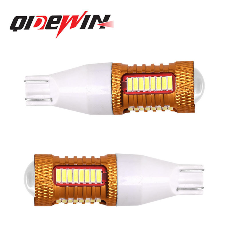 Car Interior Turn Signal Interior Lamps LED Reversing Light Auto BackupTail Brake Lamp White 12V T15 4014 32SMD