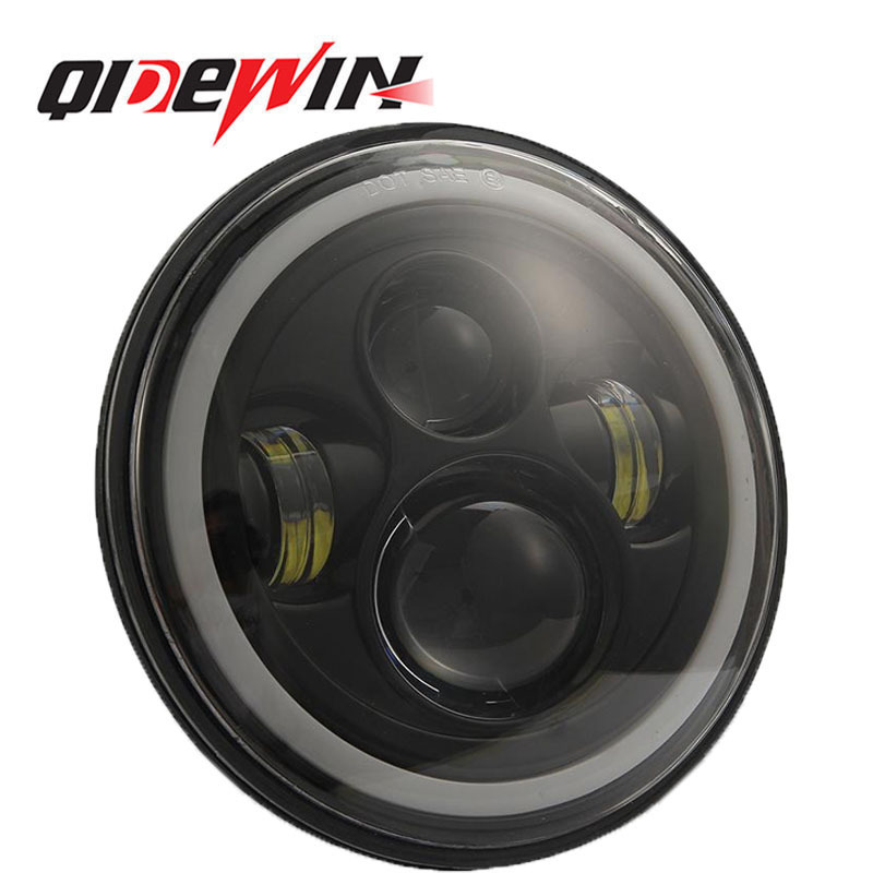 7inch Motorcycle Round LED Headlight led running work light for Offroad Lada 4x4 Niva UAZ jeeps H4 Hi Low Beam 30W DC 12V 24V