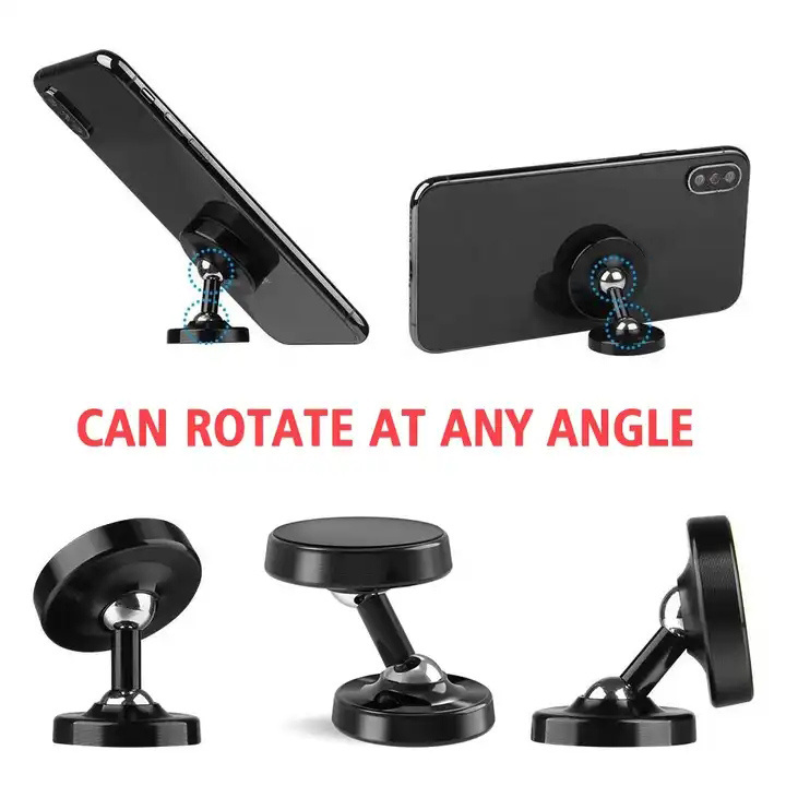 New Invention Gym Dual Use Car Phone Holder Aluminum Alloy Flexible Mobile Car Mount Magnetic Phone Holder For Phones