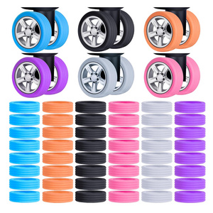 Luggage Suitcase Wheels Cover 8 Pack Carry on Luggage Casters Cover for Dule-Spinner Wheels Luggage Sets