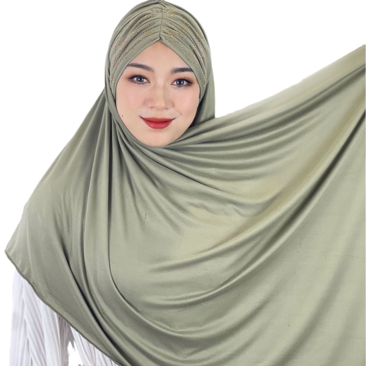 arab muslim scarf kids soie women de mdeine georgette pleated instant bonnet khimar rayon hijab children girls with niqab