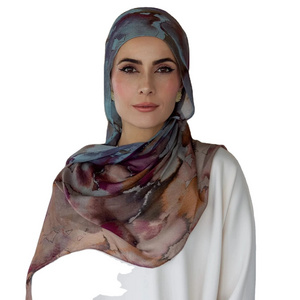 Customize Same As Vela Modal Printed Modal Fabrics Hijab Scarf Muslim Women Modal Cotton Hijab Scarf