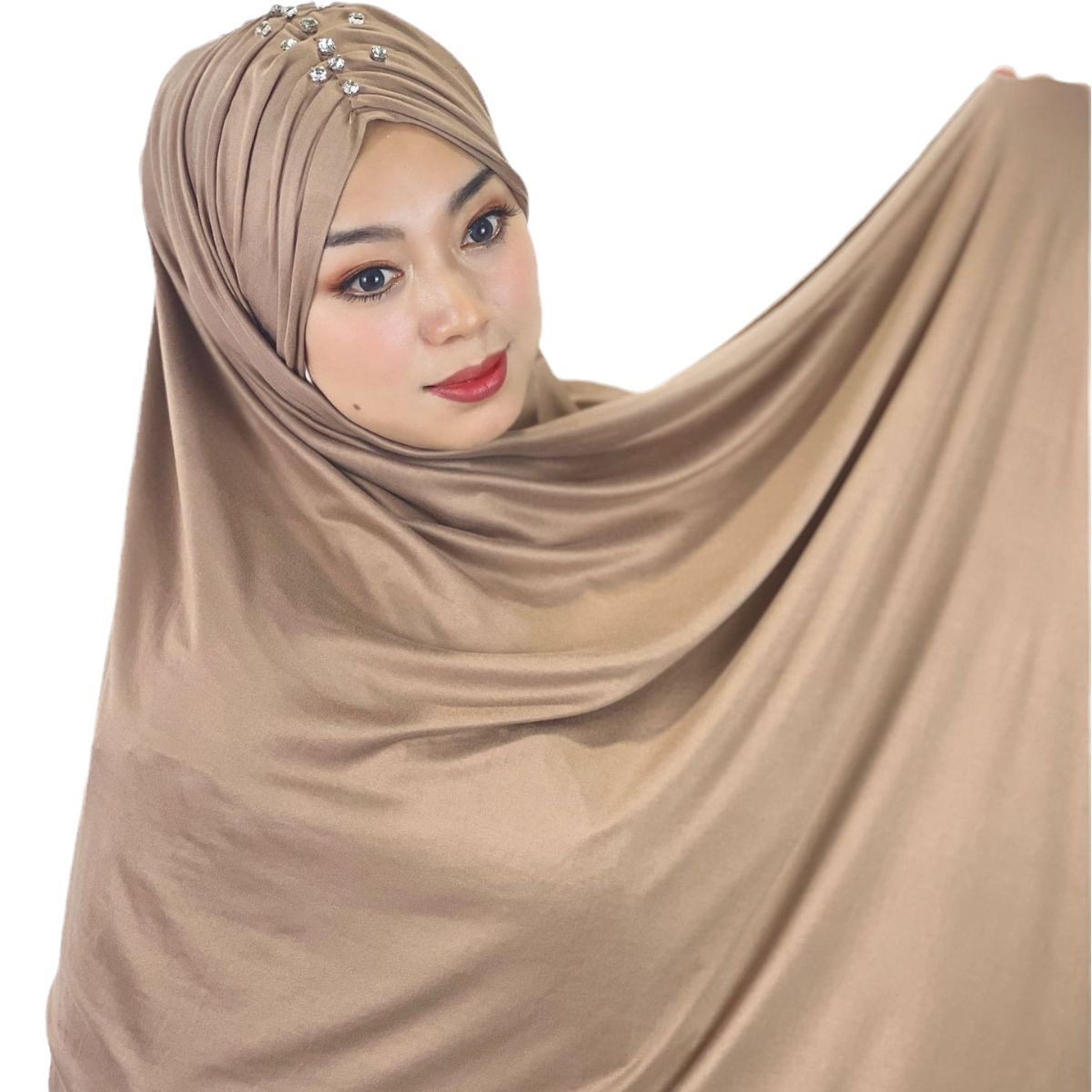 muslim scarf women medina silk magnetic instant pearl square sequin jersey hijab chiffon sport accessories kleid