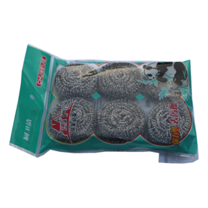 Kitchen scouring pad heavy duty cleaning metal silver pot scourer 0.13mm stainless steel sponges scrubbers cleaning wash ball